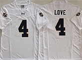 Men's Notre Dame Fighting Irish #4 Jeremiyah Love White 2024 F.U.S.E. Limited Stitched Jersey,baseball caps,new era cap wholesale,wholesale hats